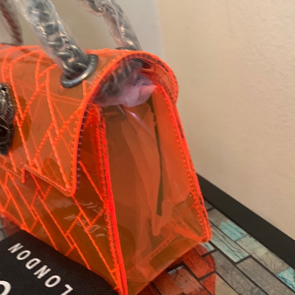 - Kurt Geiger London Rainbow Shop Mini Kensington Transparent Shoulder Bag - Picture 3 of 10